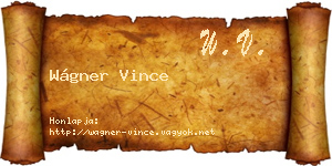 Wágner Vince névjegykártya